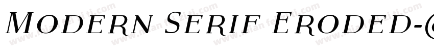 Modern Serif Eroded字体转换